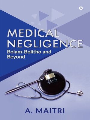 cover image of Medical Negligence